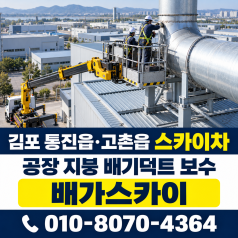 서울 경기 인천 스카이차 공장 지붕 고소작업 사례
